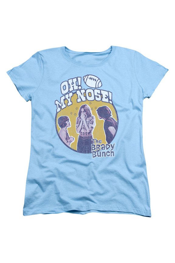 Brady Bunch My Nose Women's T-Shirt Light Blue