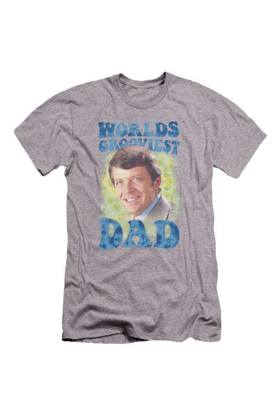 Brady Bunch - Worlds Grooviest - Premium Slim Fit Short Sleeve Shirt - Medium
