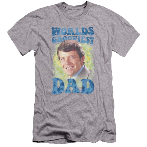 Brady Bunch - Worlds Grooviest - Premium Slim Fit Short Sleeve Shirt - X-Large