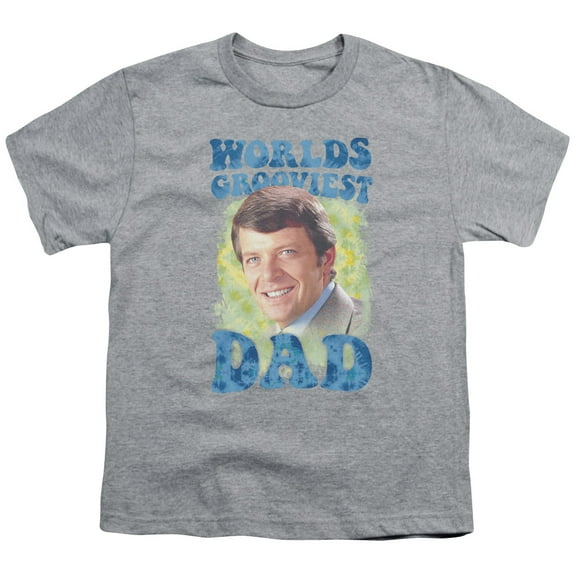 Brady Bunch - Worlds Grooviest - Youth Short Sleeve Shirt - Small