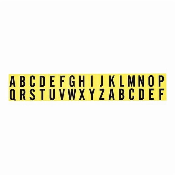 Brady LetterLabelSet,Vinyl,3/4inH,5/8inW 34238