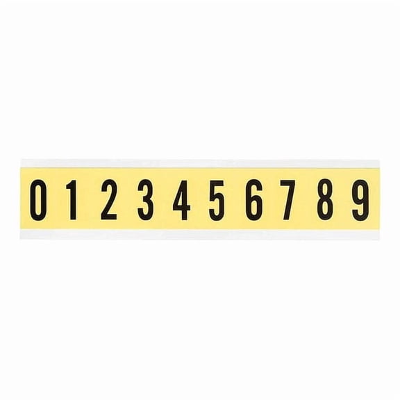 Brady NumberLabelSet,Vinyl,1-1/2inH,7/8inW 34310