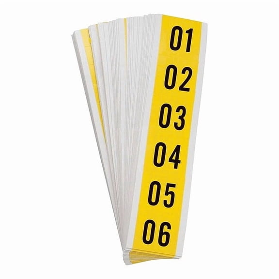 Brady NumberLabelSet,Vinyl,1-1/2inH,1-1/2inW 34353