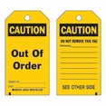 thumbnail image 1 of Brady Caution Tag,7 in H,4 in W,Polyester,PK10 86485, 1 of 1