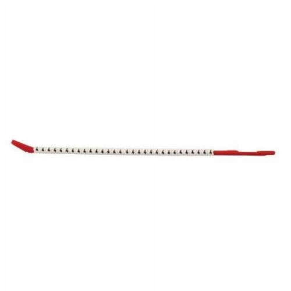 Brady Clip Sleeve Wire Markers, 2.7 in x 9 in, "4", Black on White - 1 PK (262-SCN10-4)
