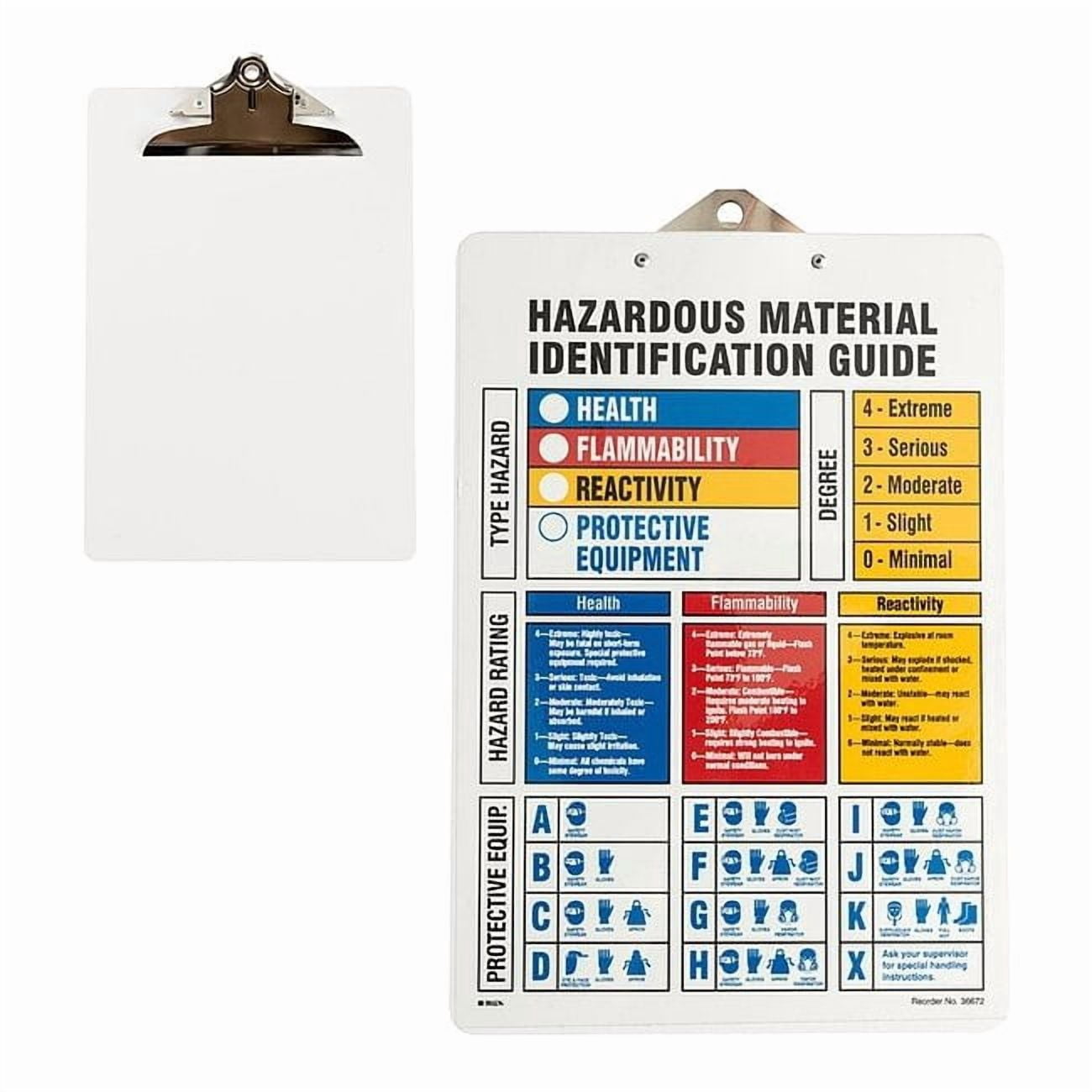 Brady Clipboard, 13" Height, 9" Width, Rectangle 99448