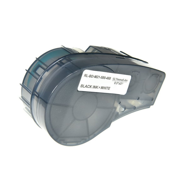 Brady Compatible with Brother M21-500-488 Label Cartridge-Black on White, with Free Delivery