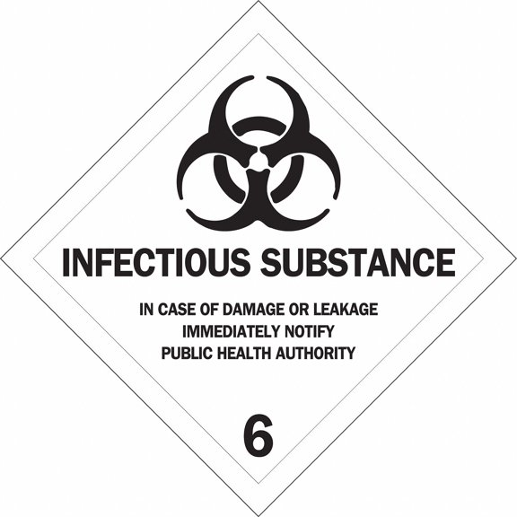 Brady DOT Container Label,4" Label W  63473