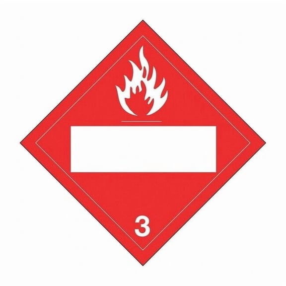 Brady DOT Container Placard,10-3/4" Label W  60378