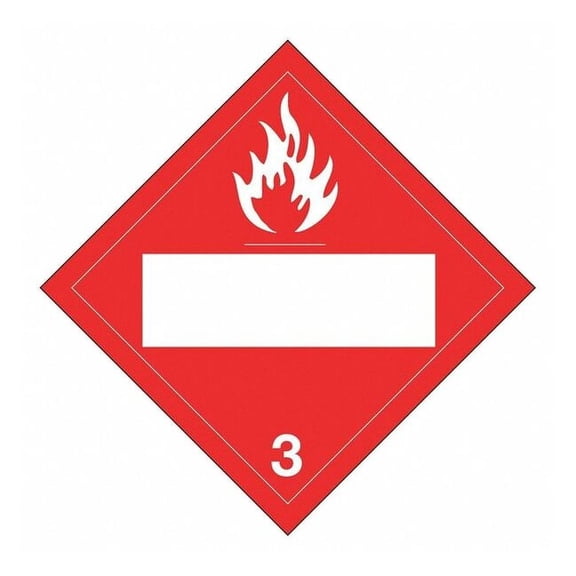 Brady DOT Container Placard,10-3/4" Label W 60378