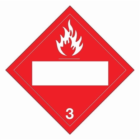 Brady DOT Container Placard, 3 60394