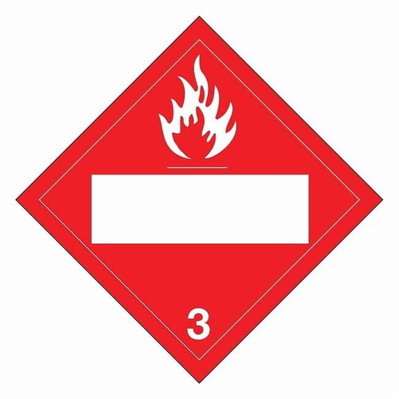 Brady DOT Container Placard, 3 60394