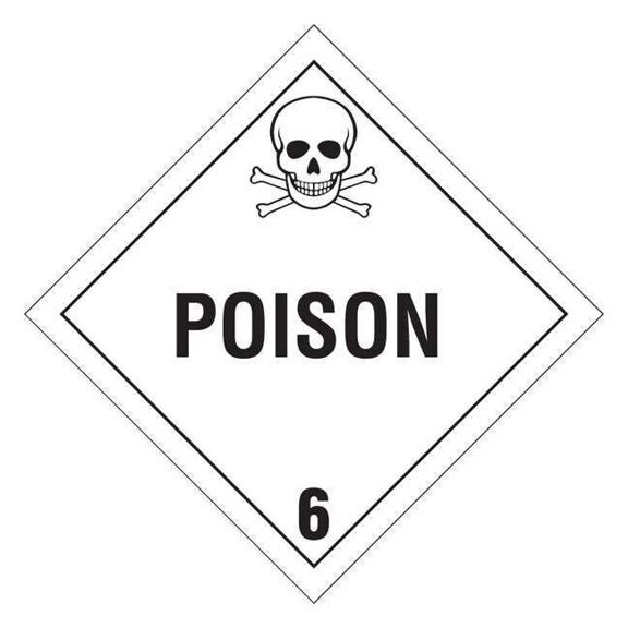 Brady DOT Container Placard,10-3/4" Label W 60431