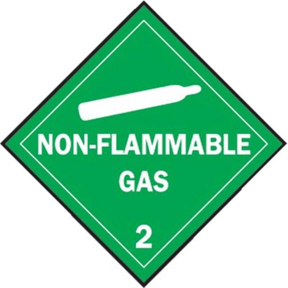 Brady DOT Container Placard, 10-3/4" H, 10-3/4" W, 63407 63407