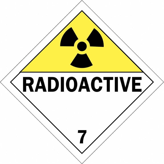 Brady DOT Container Placard,10-3/4" Label W 63419