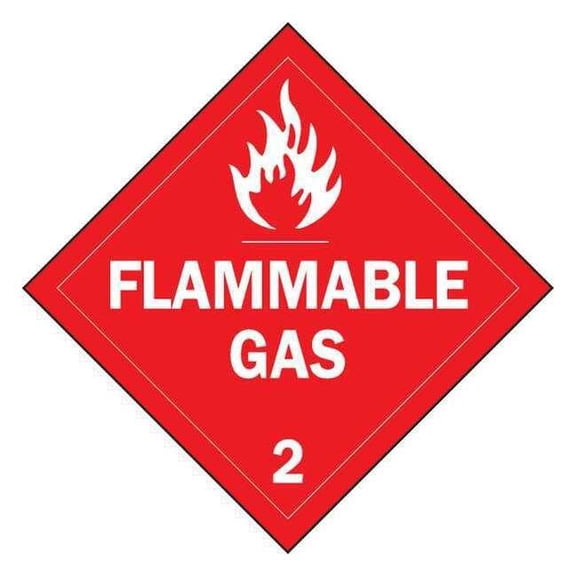 Brady DOT Container Placard,10-3/4" Label W 63438