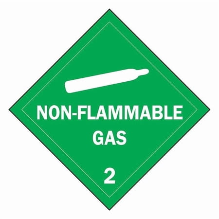 Brady DOT Container Placard,10-3/4" Label W 63441
