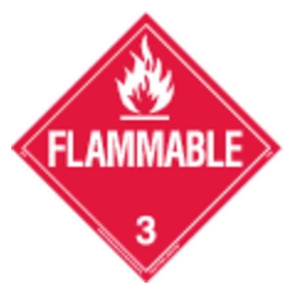 Brady DOT Container Placard,10-3/4" Label W 63443