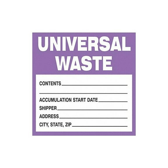 Brady Drum Label,6 In. W,6 In. H,PK100 121437