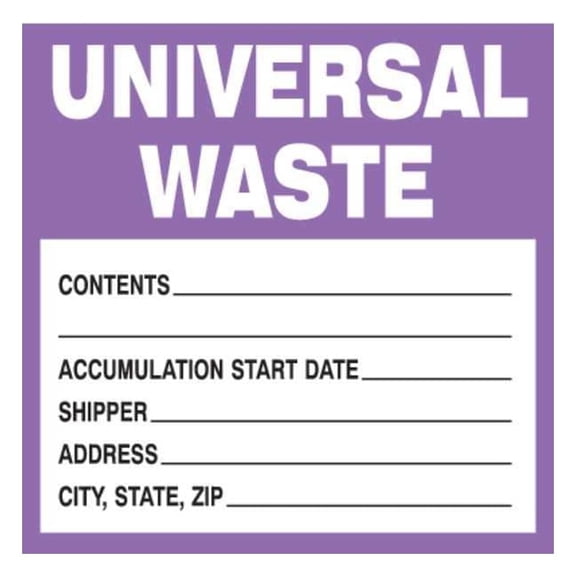 Brady Drum Label,6 In. W,6 In. H,PK100 121437