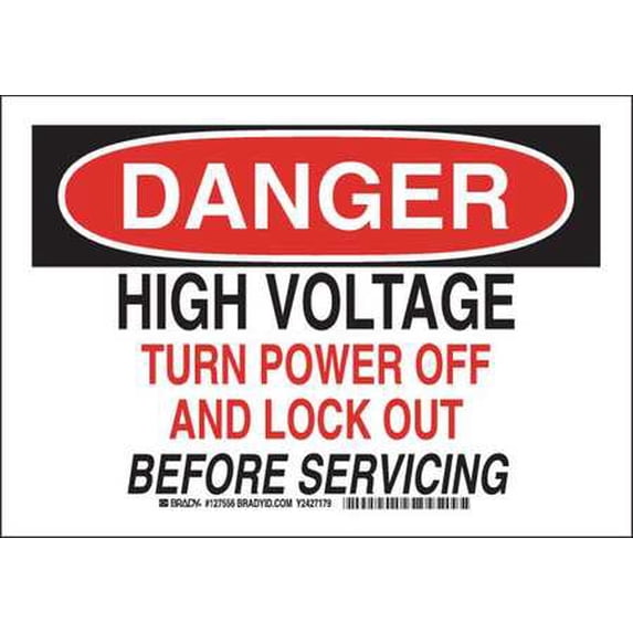 Brady Danger Sign, 7.00 x 10.00