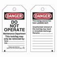 thumbnail image 1 of Brady Danger Tag,5-1/2 x 3 In,Hd Polyest,PK25, 65503 65503, 1 of 2