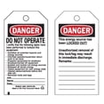 thumbnail image 1 of Brady Danger Tag,5-3/4 x 3 In,OSHA,Met,PK25, 66061 66061, 1 of 2