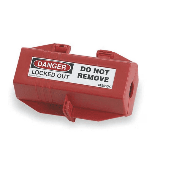 Brady Electrical Plug Lockout Device Safety Lock Red 220V 550V Polypropylene 2-Prong 3-Prong OSHA