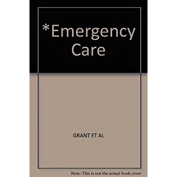 Pre-Owned Emergency Care 9780893032562