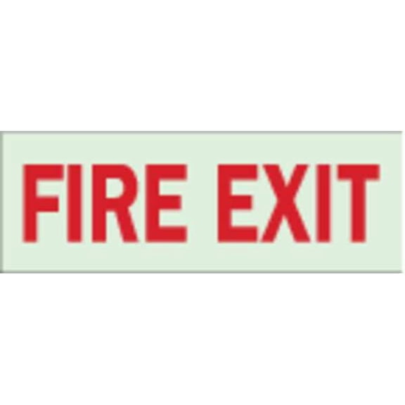 Brady Fire Exit Sign,3-1/2X10",R/GRN,ENG 80225