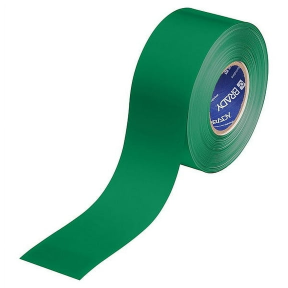 Brady Floor Marking Tape,Green,3"W,100ft 177031