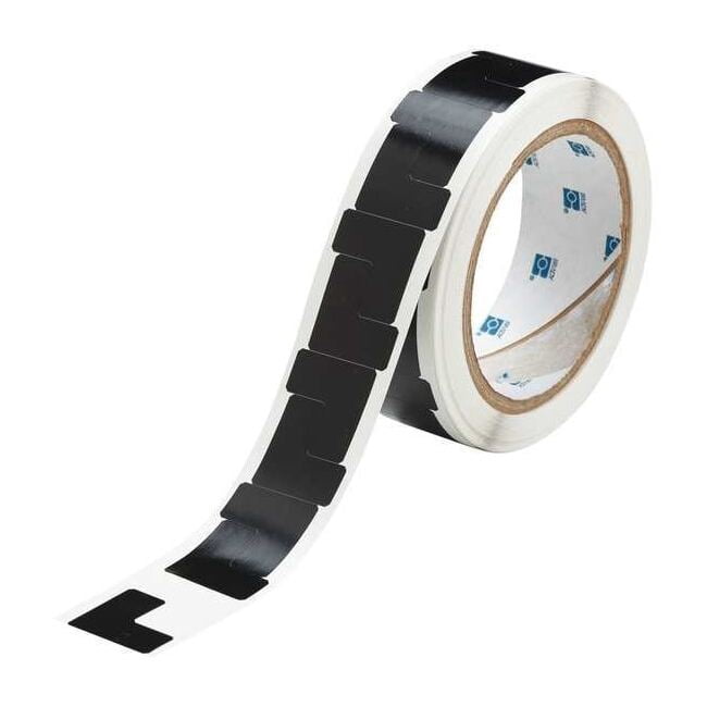 Brady Floor Tape,Black,1 inx1 in,L,PK750 121417