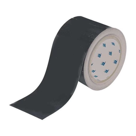 Brady Floor Tape,Black,2 inx100 ft,Roll 104310