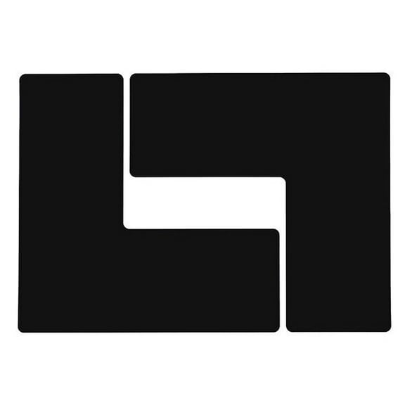 Brady Floor Tape,Black,4 inx10 in,L,PK20 104458