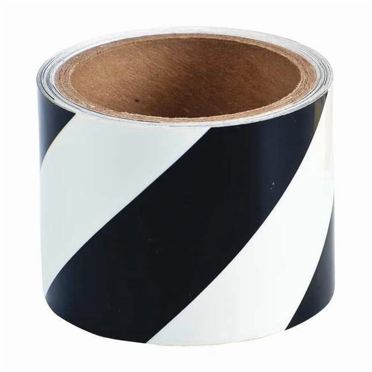Floor Marking Tape, Polyester, No Legend, Black, 3 in W., 8 mil Thickness 76431