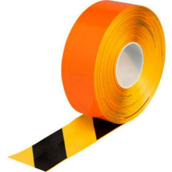 Brady Worldwide B2280569 149637 ToughStripe Max Floor Marking Tape - Vinyl, Black & Yellow Stripe - 3 in. x 100 ft.