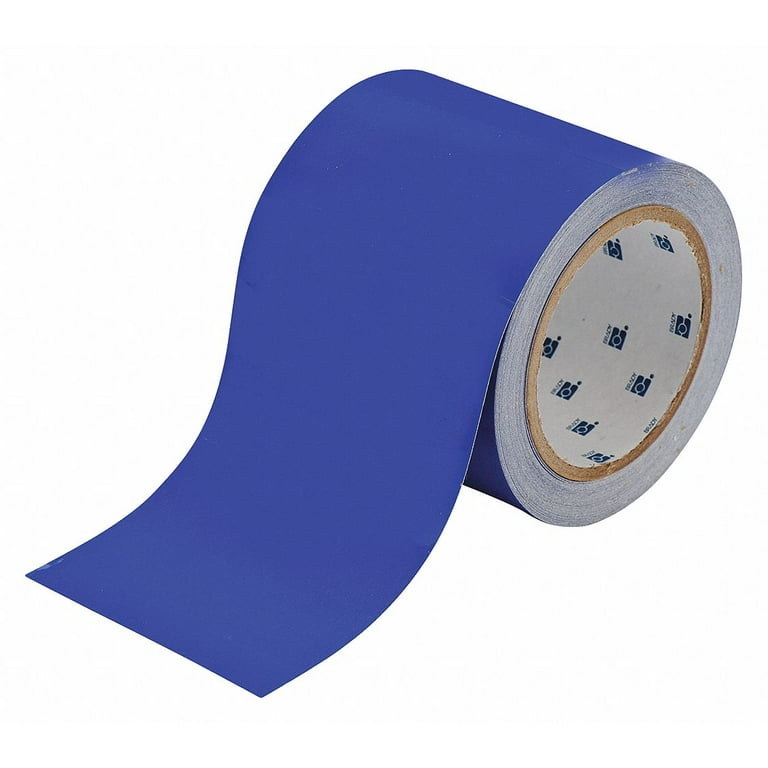 Brady Floor Tape,Blue,4 inx100 ft,Roll 104374 