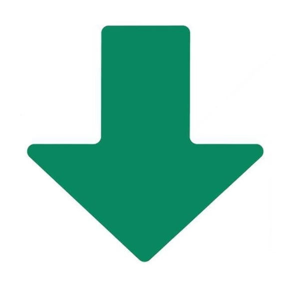 Floor Marking Tape, Polyester, No Legend, Green, 2 in W., 8 mil Thickness, 100 PK 104413