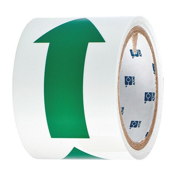 Brady Floor Tape,Green,3 inx15 ft,Roll 90974