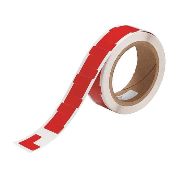 Brady Floor Tape,Red,1 inx1 in,L,PK750 121413