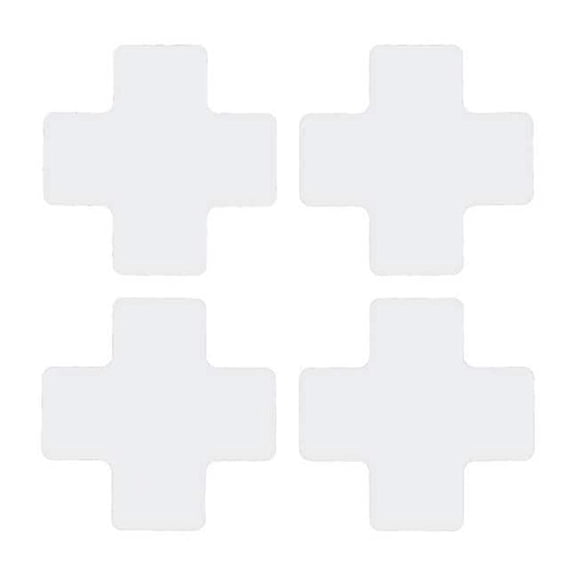 Brady Floor Tape,White,2 inx5 in,Cross,PK20 104471