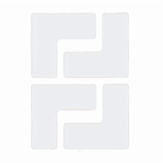 Brady Floor Tape,White,2 inx5 in,L,PK20 104435
