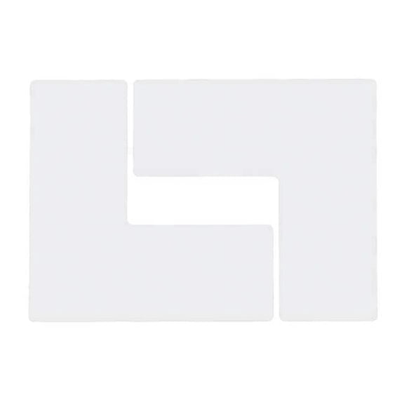 Brady Floor Tape,White,4 inx10 in,L,PK20 104459