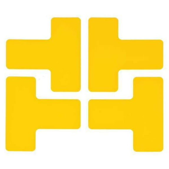 Brady Floor Tape,Yellow,2 inx5 in,T,PK20 104439