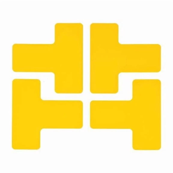 Brady Floor Tape,Yellow,2 inx5 in,T,PK20 104439