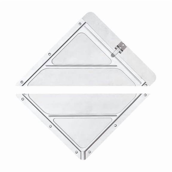 Brady Vehicle Placard Holder, Aluminum, 10 3/4 in W x 10 3/4 in H 60142