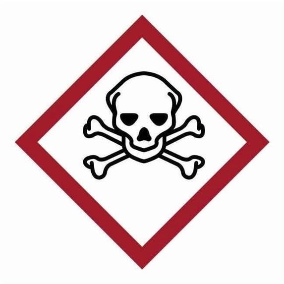 Brady Label,GHS Severe Toxic,Vinyl,4/Sheet 118847