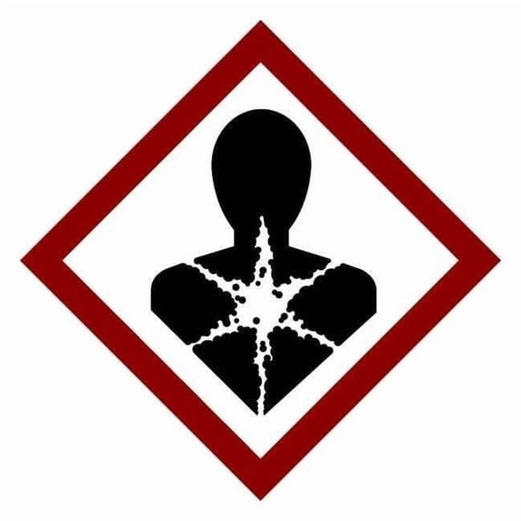 Brady 2" x 2" Paper GHS Label, GHS Health Danger Symbol, Pk4 118907