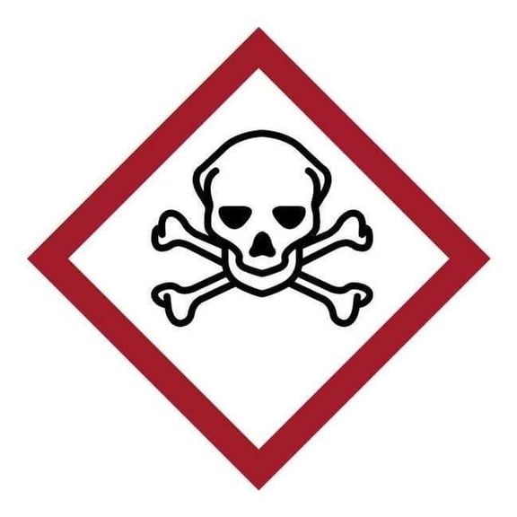 Brady Label,GHS Severe Toxic,Vinyl,39/Sheet 118845