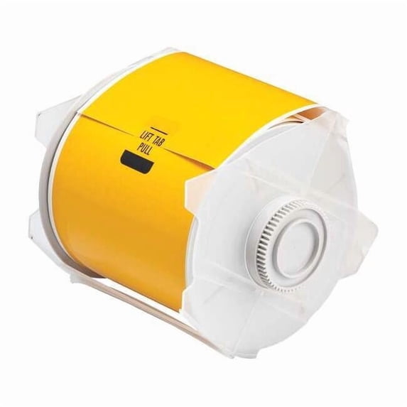 Brady Label Tape Cartridge, Yellow, Labels/Roll: Continuous 76619